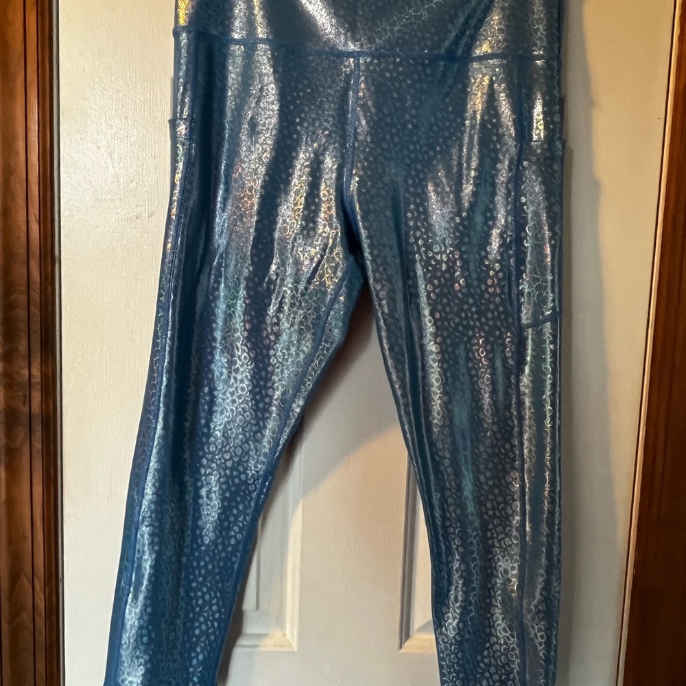 Shimmering Blue Leggings
